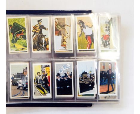 Blue album of cigarette cards including Black Cat "Vintage Cars", Westminster "Indian Empire", Westminster "Australia", Westm