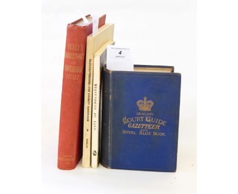 "Kelly's Directory of Gloucestershire" with a new map of the county, 1898"Deacon's Court Guide Gazetteer and Royal Blue Book 