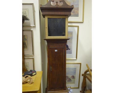 Oak Longcase clock body, void of movement 