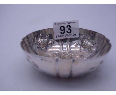 Small SILVER Porringer, 37 grams 800 SILVER mark and makers Erreicker, 