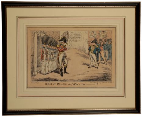 C.F. WAGSTAFF Field Marshall, His Grace the Duke of Wellington, KG GCB, coloured engraving, published by W. Laver, London, an