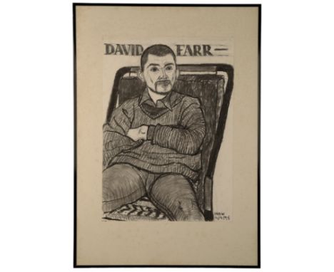 PETER SNOW (1927-2008) 'David Farr' Three-quarter length portrait of the British writer, theatrical director and Associate Di