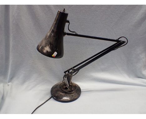 A BLACK ANGLEPOISE LAMP 