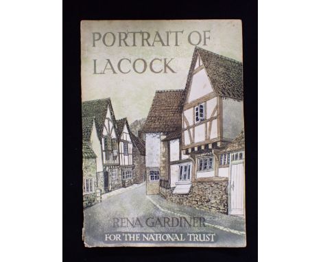 RENA GARDINER: 'PORTRAIT OF LACOCK' Workshop Press, Tarrant Monkton 1971 (some staining and damage to cover)