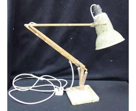 A HERBERT TERRY ANGLEPOISE LAMP with (worn) marbled paint finish