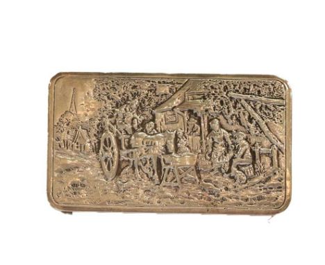 A Dutch Silver Snuff-Box, With English Import Marks for Adolph Barsach Davis, London, 1927, oblong, the hinged cover cast and