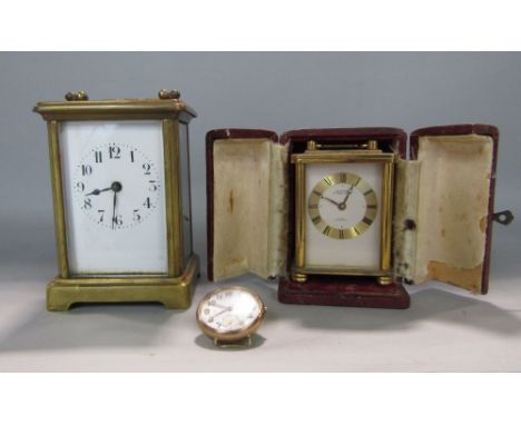 Early 20th century 9ct gent's Zenith lug watch, the enamel dial with Arabic numerals and subsidiary second dial; together wit