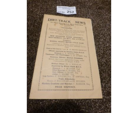 Speedway : New Brighton - Liverpool programme 21/05/1934 - 16 pages good condition - rare super item