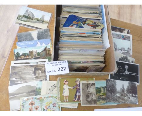 Postcards : A Box of 600+ mostly vintage UK mixed topographical cards - used/unused, RP's &amp;  good cancels