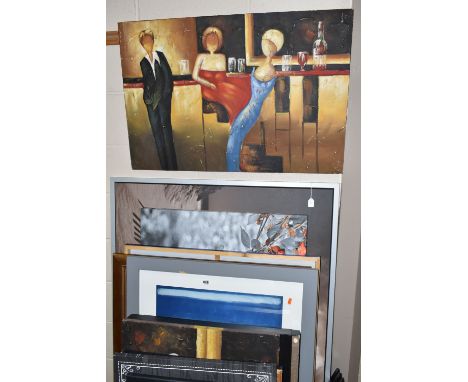 A QUANTITY OF DECORATIVE PRINTS ETC, to include a Mark Rothko poster print 'No10 - 1959', approximate size 109cm x 79cm, two 