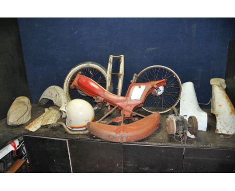 A RALEIGH SUPERMATIC AUTOCYCLE, dismantled and ideal for restoration, frame number 032849, engine number appears to read R133