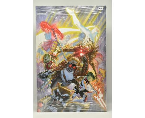 ALEX ROSS FOR MARVEL COMICS (AMERICAN CONTEMPORARY), 'GUARDIANS OF THE GALAXY', a signed limited edition box canvas print dep