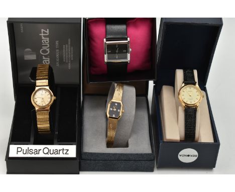 FOUR BOXED WRISTWATCHES, names to include Sekonda and Timex (condition report: unused condition, not tested for working condi