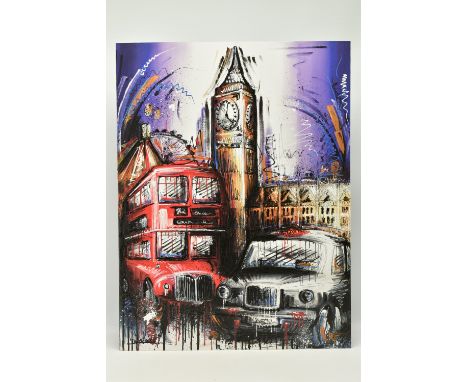 SAMANTHA ELLIS (BRITISH 1992) 'PLAYING FOR TIME', a signed artist proof edition print depicting London icons, 12/20 with cert