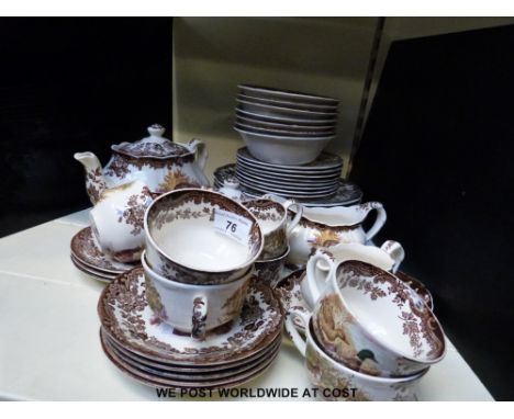 A Royal Worcester Palissy tea and dinner service including teapot etc in "Game Series"