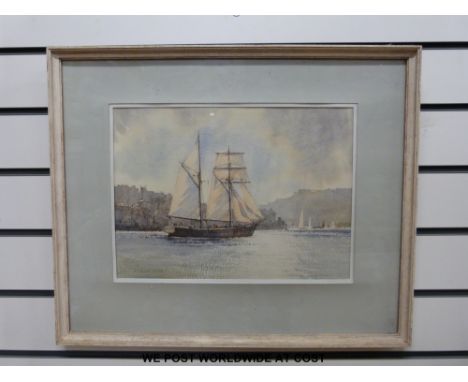 Frank Shipsides (1908 - 2005, member of the Bristol Savages): Watercolour label verso 'Evening Time Sketch' La Dolce Vita '19
