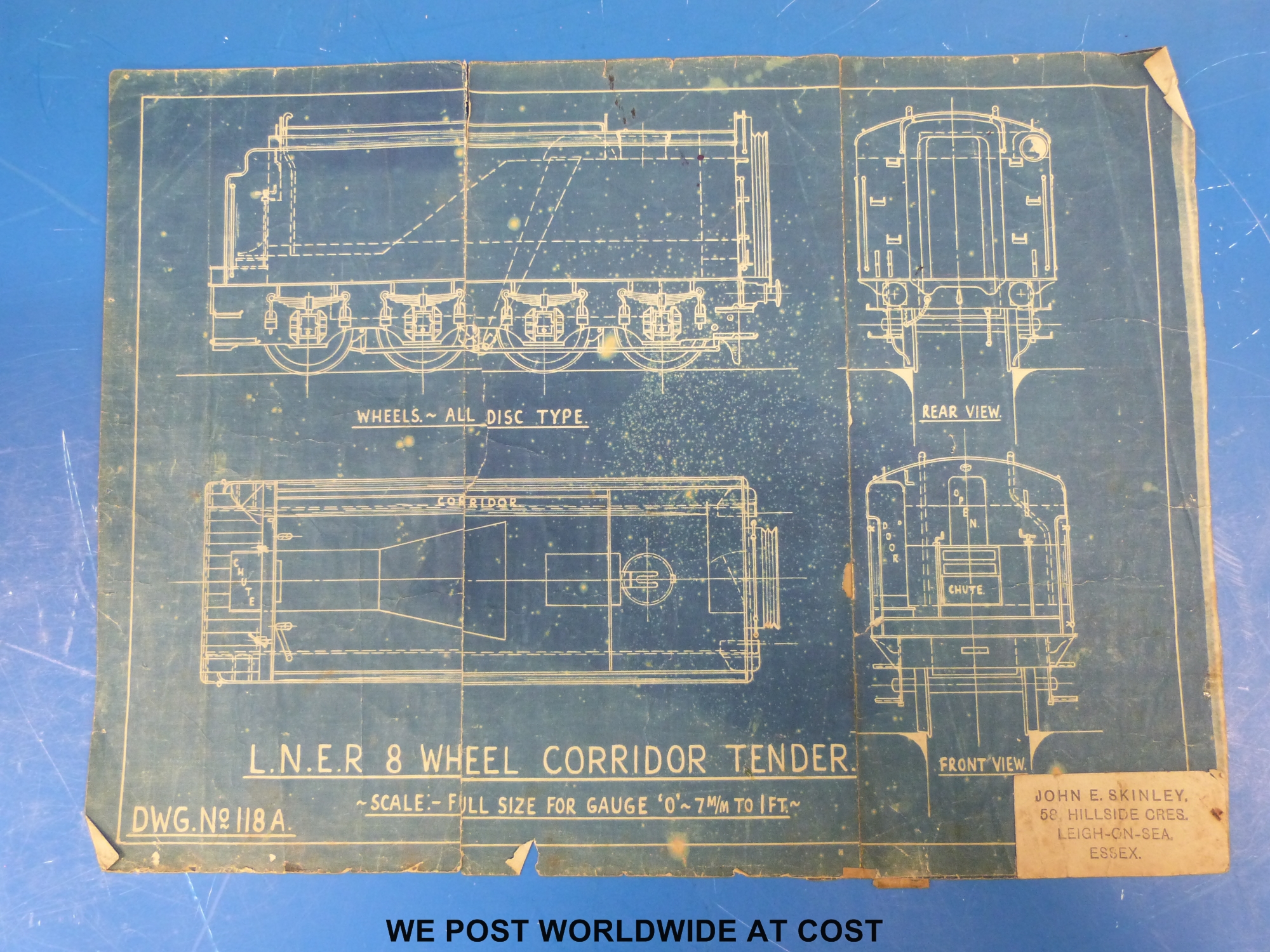 Approximately 40 John Skinley 7mm scale LNER railway locomotive and ...