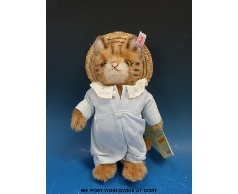 Steiff Tom Kitten teddy bear limited edition 952 of 1500 (25cm tall) in original box. 