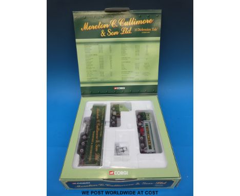 Corgi Moreton C Cullimore & Son Ltd 1:50 scale diecast model lorry set ' A Dickensian Tale' limited edition cc99154 in origin