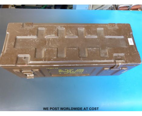A military ammunition box
