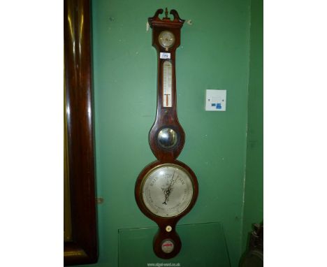 A D.Arnoldi, Gloucester banjo barometer, 38" tall.