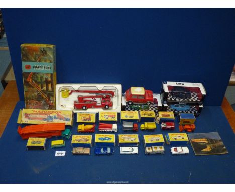 A quantity of boxed Matchbox cars including; Iso Grifo, Ford Mustang, Greyhound Coach, Kingsize K-8 Car Transporter, etc. a b