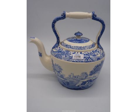 A large Spode Italian teapot.