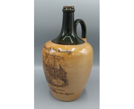A Doulton Lambeth stoneware Flagon, Dewars Perth Whiskey, numbered 2845, 30cms tall
