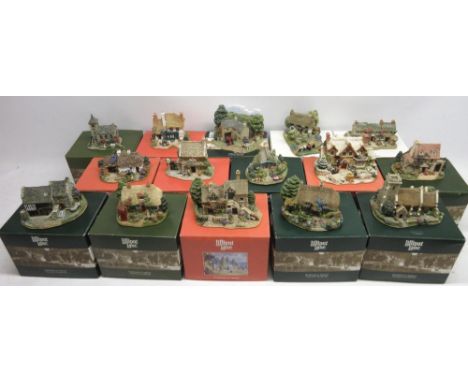 Collection of fifteen Lilliput Lane cottages incl, Scotch Misty, Serving up for Summer, Sore Paws, Castaway, The Anchor, Moot