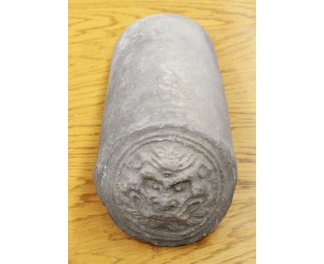 Chinese unglazed ceramic roof tile from temple, possibly Ming dynasty