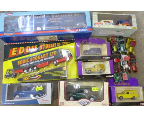 Die-cast model vehicles: Corgi, Eddie Stobart, Tyson H. Burridge, Lledo, Dandy, etc. 
