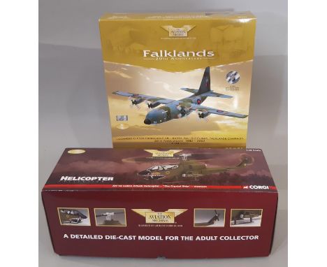 2 Corgi Aviation Archive boxed model aircraft including  Falklands 20th Anniversary Lockheed C130K Hercules AA31305 and from 