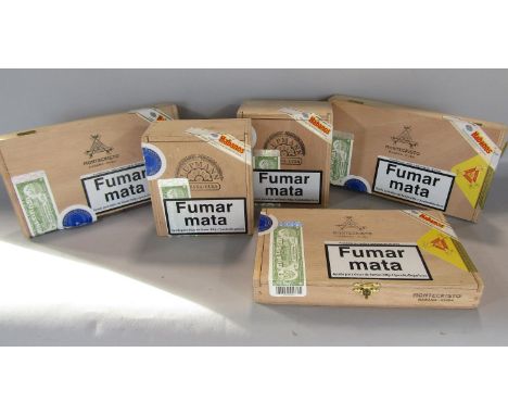 H Upman, two boxes of ten Magnum 54 Cuban cigars (seals broken but in good condition with paperwork), 120 mm in length, 54 ri