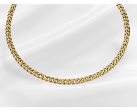Kette: solide vintage Panzerkette, 14K Gold: Ca. 54cm lang, ca. 4,5mm breit, ca. 38g, 14K Gold, sehr solide Qualität, sehr gu