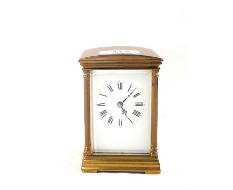 A Brass carriage clock