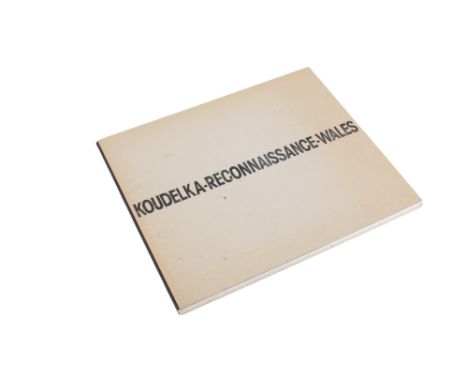 JOSEF KOUDELKA 'Reconnaissance Wales', dated 1998, a very rare Welsh photographic book by Cardiff: Ffotogallery in associatio