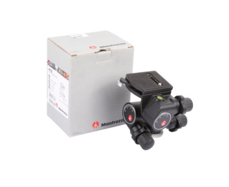 A Manfrotto 410 Junior Geared Head. Together with quick release plate, instructions and makers box.