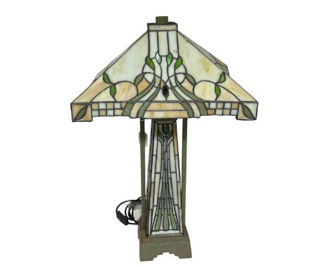 Tiffany style lamp, 67cm.
