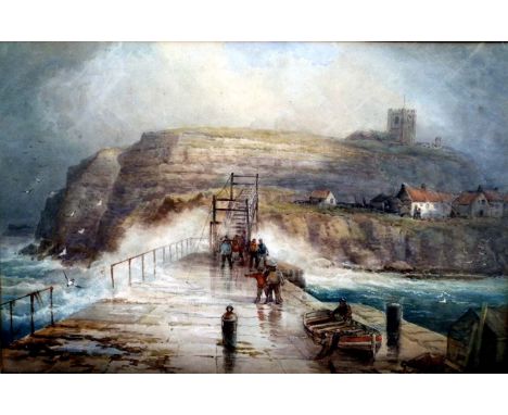 Frederick William Booty, 'The Spa Ladder', signed, watercolour, 18" x 28", est £1500 -£2500