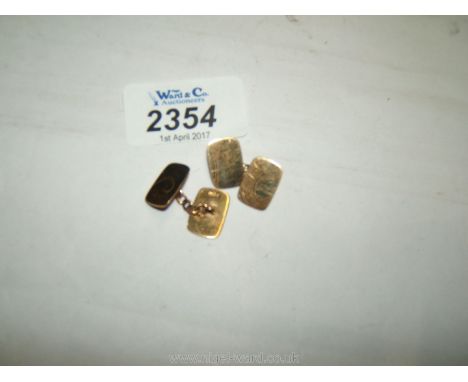 A pair of 9ct Gold Cufflinks