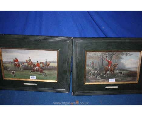 A Pair of Hunting Prints, 'A View Haloo', and 'High Pressure'