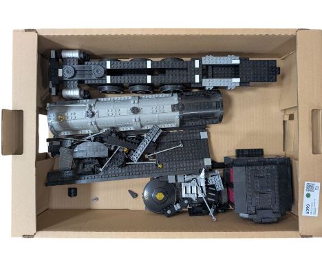 Part built Mega Bloks Pro Builder 9778 Steam Express Engine