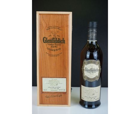 A bottle of Glenfiddich Vintage Reserve-35 year old-1963, Distilled, matured &amp; bottled by William Grant &amp; Sons. Bottl