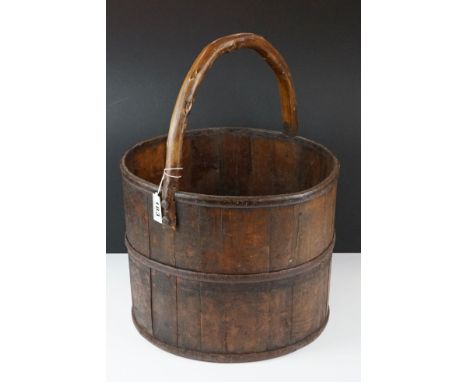 Vintage wooden bucket 