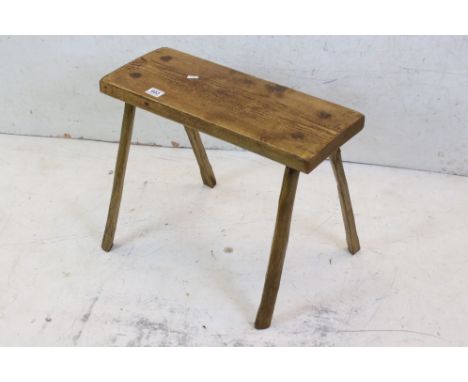 Vintage pine stool 