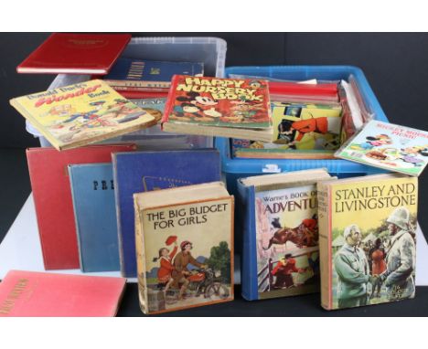 A large collection of vintage books and annuals to include Film Parade, Hollywood Album and Great Stories for Girls. 
