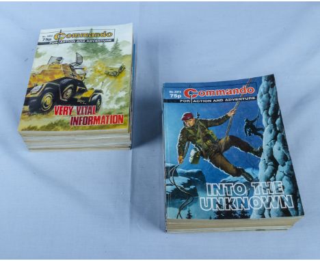 35 vintage Commando comics all 75p 3372/3464