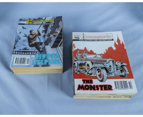 30 vintage Commando comics 50p &amp; 55p