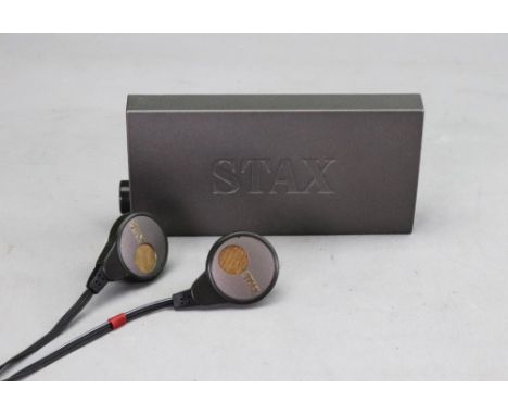 STAX SR-001 MK2 electrostatic In-The Ear Speaker System, serial no. SA1-2676, in original box.