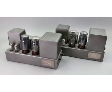 The Quad II Valve Amplifier, serial no. 34528, and another, serial no. 32735, another (incomplete and lacking valves), serial
